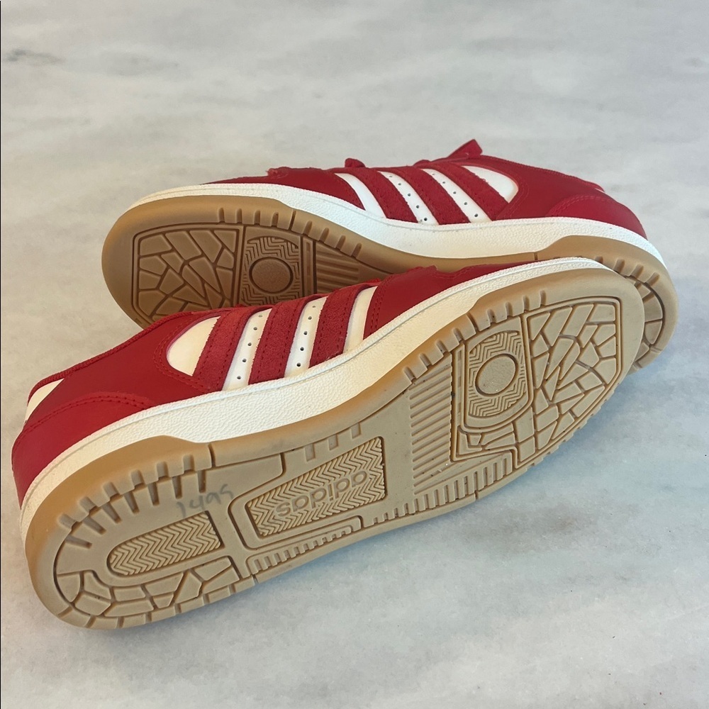 Adidas Like-New Break Start ‘Red Cloud White Gum’ Low Top Sneakers M 5/ W 6.5 - Picture 9 of 11